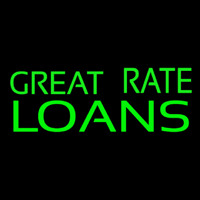 Great Rate Loans Neonskylt