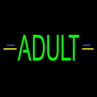 Green Adult Neonskylt