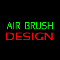 Green Air Brush Design Neonskylt