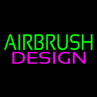 Green Airbrush Pink Design Neonskylt