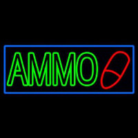 Green Ammo Neonskylt