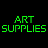 Green Art Supplies Neonskylt