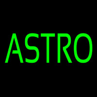 Green Astro Neonskylt