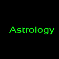 Green Astrology Neonskylt
