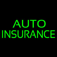 Green Auto Insurance Neonskylt