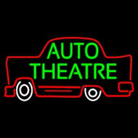 Green Auto Theatre Car Logo Neonskylt