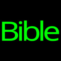Green Bible Neonskylt