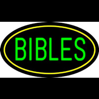 Green Bibles Neonskylt