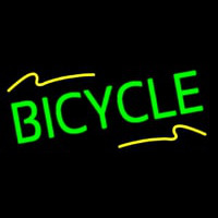 Green Bicycle Neonskylt