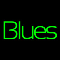 Green Blues Cursive 1 Neonskylt