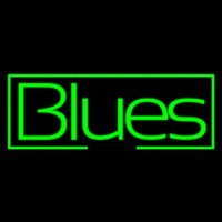 Green Blues Cursive Neonskylt