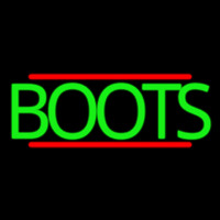 Green Boots With Line Neonskylt