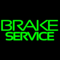 Green Brake Service Neonskylt