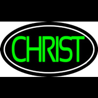 Green Christ Neonskylt