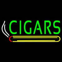 Green Cigars Logo Neonskylt