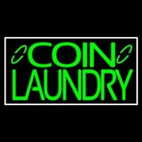 Green Coin Laundry Neonskylt