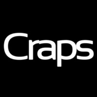 Green Craps Dice 2 Neonskylt