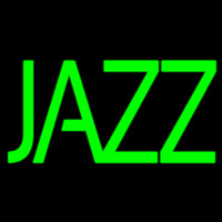 Green Double Stroke Jazz Block Neonskylt