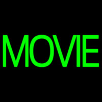 Green Double Stroke Movie Neonskylt