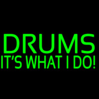 Green Drums 1 Neonskylt