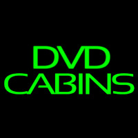 Green Dvd Cabins 2 Neonskylt