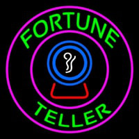 Green Fortune Teller Neonskylt