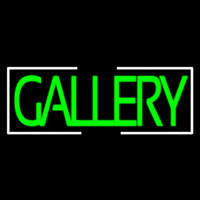 Green Gallery Block With Border Neonskylt