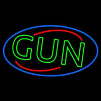 Green Gun Neonskylt