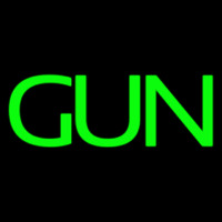 Green Gun Neonskylt
