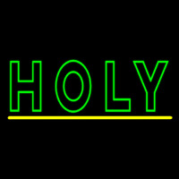 Green Holy Neonskylt