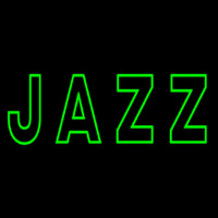 Green Jazz Block Neonskylt