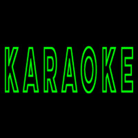 Green Karaoke Block 2 Neonskylt