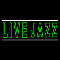 Green Live Jazz 2 Neonskylt
