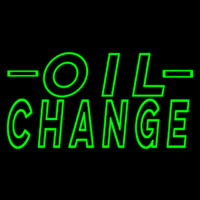 Green Oil Change Neonskylt