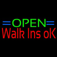 Green Open Red Walk Ins Open Neonskylt