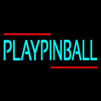 Green Play Pinball 1 Neonskylt