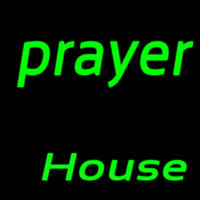 Green Prayer House Neonskylt