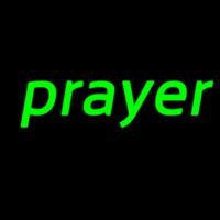 Green Prayer Neonskylt
