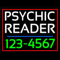 Green Psychic Reader With Phone Number Neonskylt