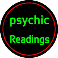 Green Psychic Readings Neonskylt