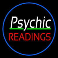 Green Psychic Readings With Border Neonskylt