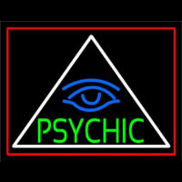 Green Psychic With Blue Eye Neonskylt
