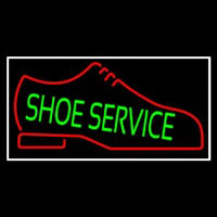 Green Shoe Service Neonskylt