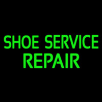 Green Shoe Service Repair Neonskylt