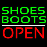 Green Shoes Boots Open Neonskylt