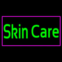 Green Skin Care Pink Border Neonskylt