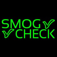 Green Smog Check Neonskylt