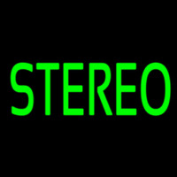 Green Stereo Block 2 Neonskylt