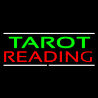 Green Tarot Red Reading And White Line Neonskylt