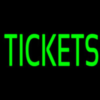 Green Tickets Block Neonskylt